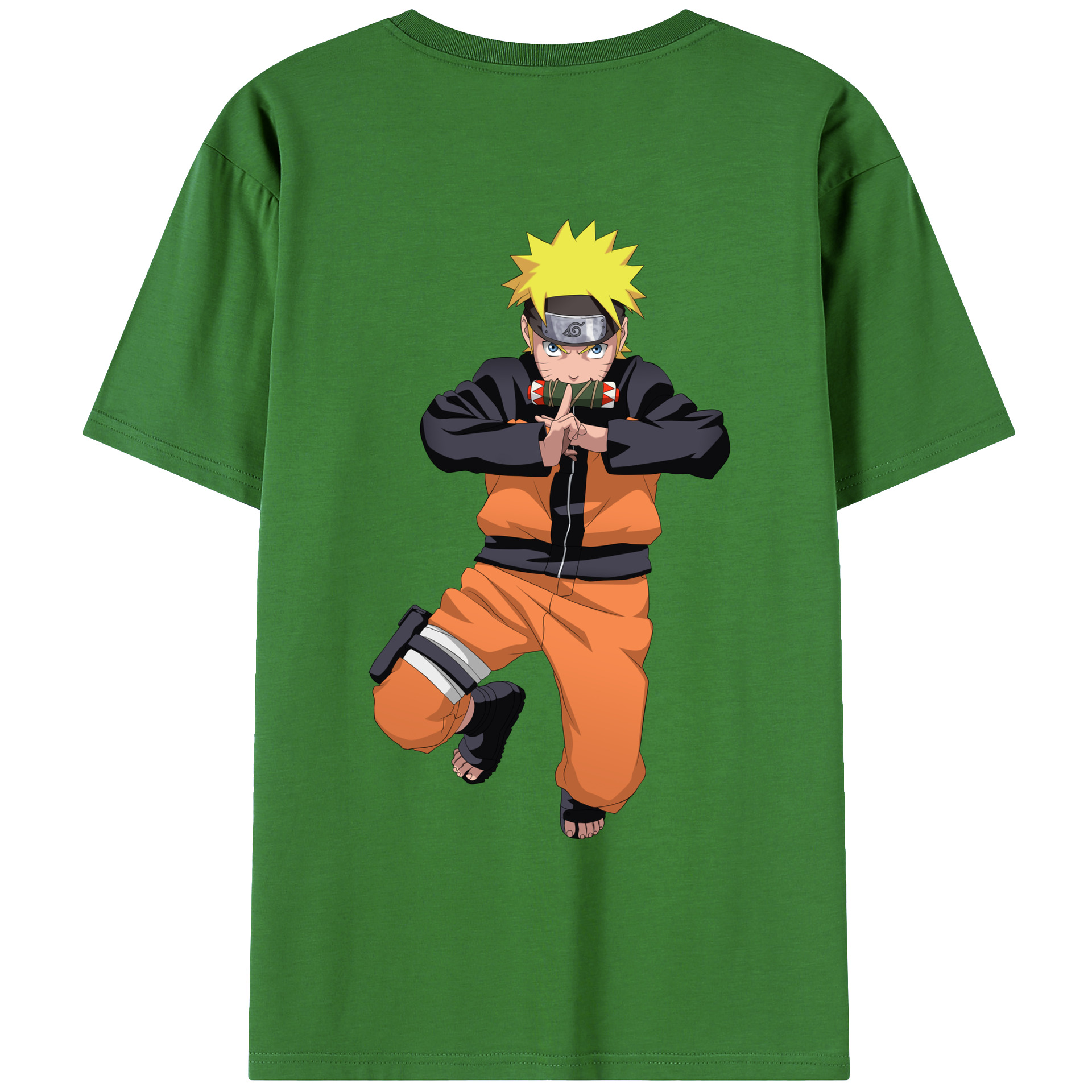 （画像用） NARUTO -ナルト- うずまき ナルト Uzumaki Naruto レディース半袖Tシャツ(バックプリント)